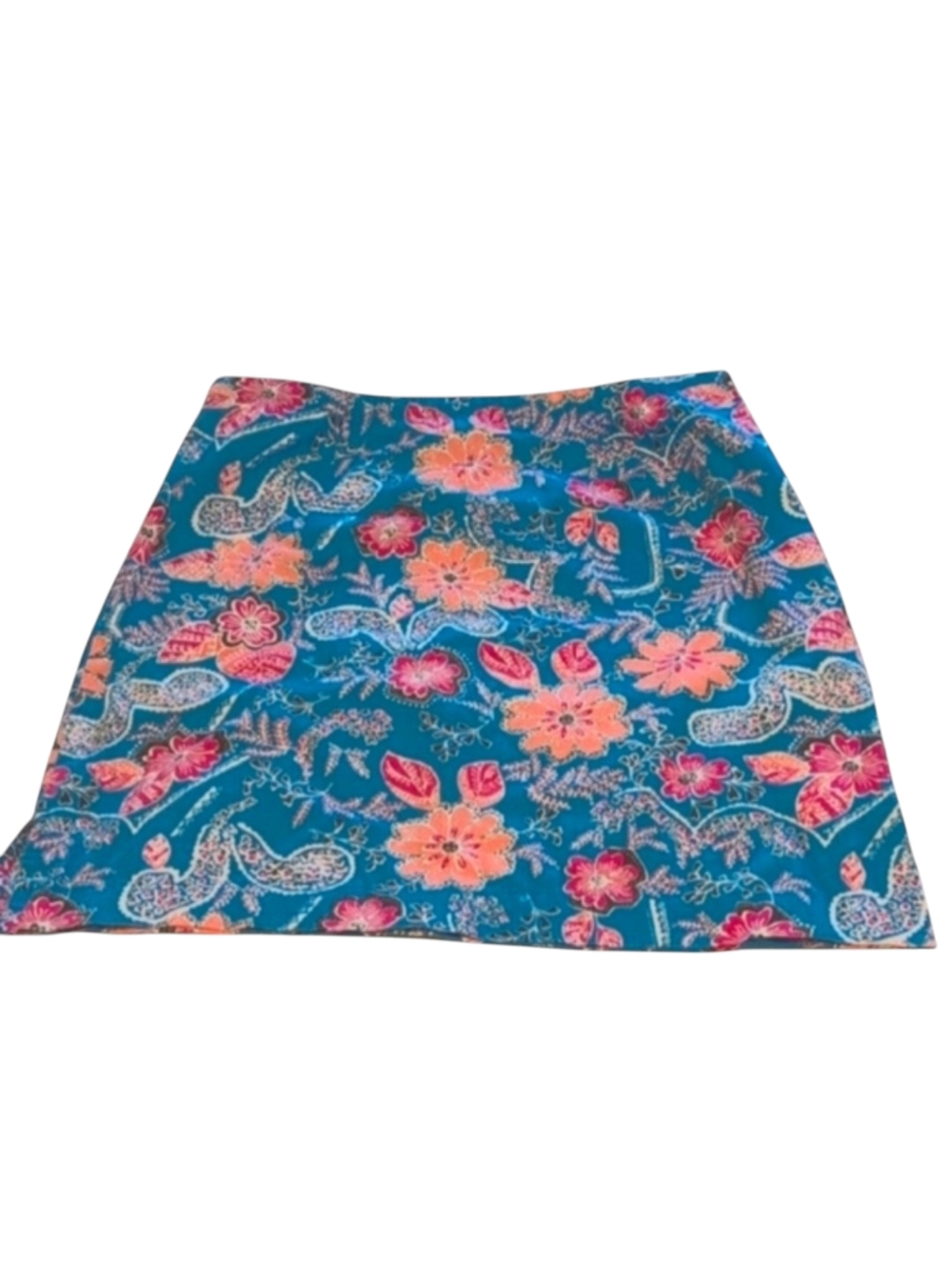 Boston Proper Cotton Floral Pencil Skirt Size 4